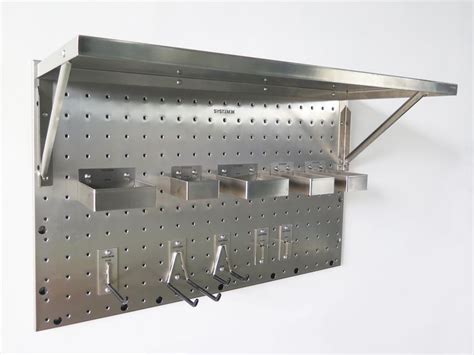 stainless steel pegboard drawers